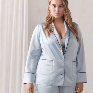 Ashley Graham PJ Shirt - Celestial Blue